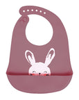Sevi Bebe Silicone Baby Bib - Waterproof, Adjustable, and Easy to Clean for Mess-Free Mealtime - Baby Care