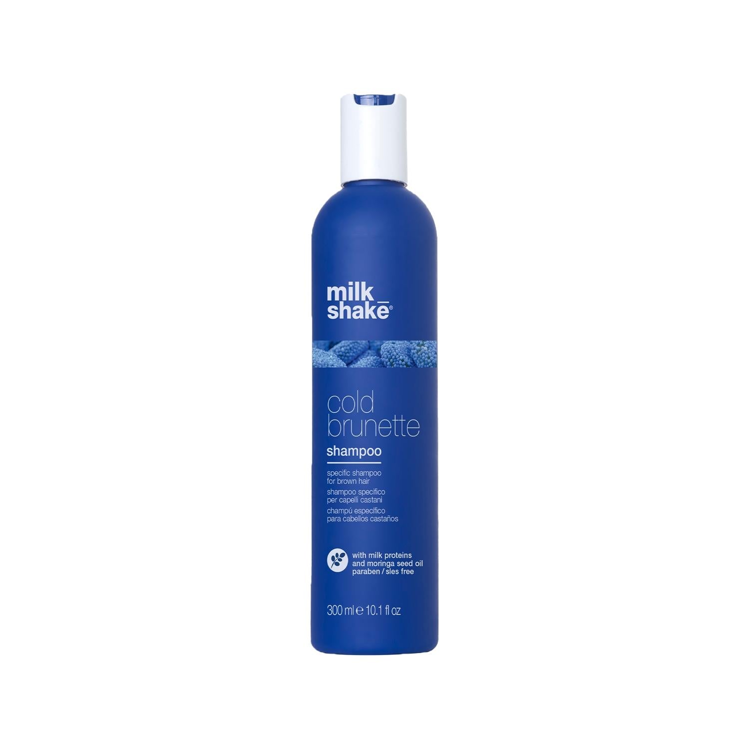 milk_shake Cold Brunette Shampoo for Brown Hair - 300ml, Enhances Color & Nourishes Hair milk_shake Cold Brunette Shampoo for Brown Hair milk_shake Cold Brunette Shampoo, Shampoo for Brown Hair, Brown Hair Care Products, Hair Shampoo for Color-Treated Hair, milk_shake Hair Care, Hair Care, Brown Hair Shampoo, Color-Treated Hair Care, Sulfate-Free Shampoo, Nourishing Shampoo, Hair Nourishment, Healthy Hair Products