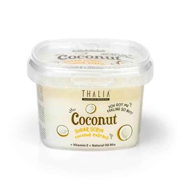 Thalia Natural Beauty Coconut Sugar Scrub: Gentle Exfoliation, Deeply Nourishes, Paraben-Free - For Smooth, Radiant Skin Thalia Coconut Sugar Scrub: Exfoliate &amp; Nourish Naturally sugar scrub, coconut sugar scrub, natural body scrub, exfoliating scrub, paraben free scrub, gentle sugar scrub, coconut body scrub, Thalia Natural Beauty, body scrub, natural skincare, coconut scent, gentle exfoliation, smoother skin, radiant skin, tropical scent, moisturizing, circulation, skin renewal, sensitive skin, clean beau