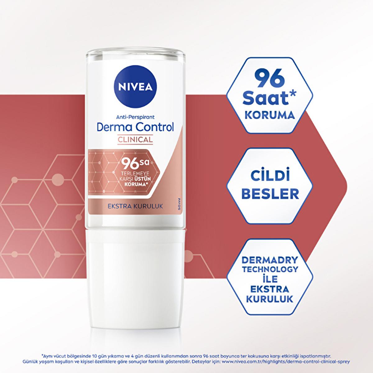 nivea derma control clinical women's deodorant roll-on 50 ml, superior protection women's deodorant Nivea Derma Control Clinical Women's Roll-On Deodorant - Superior Protection for All Skin Types | 1.7 fl. oz. Nivea Derma Control Clinical Women's Roll-On Deodorant nivea, deodorant, women's-care, anti-perspirant, skin-care, derma-control, long-lasting-freshness, personal-care, roll-on, ai-generated