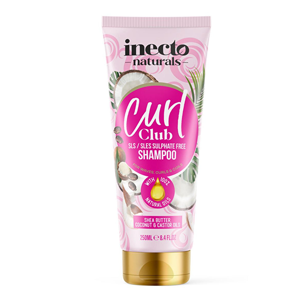 Inecto Curl Enhancing Shampoo - Sulfate-Free, Moisturizing for Curly Hair - 8.45 fl oz - Shampoo