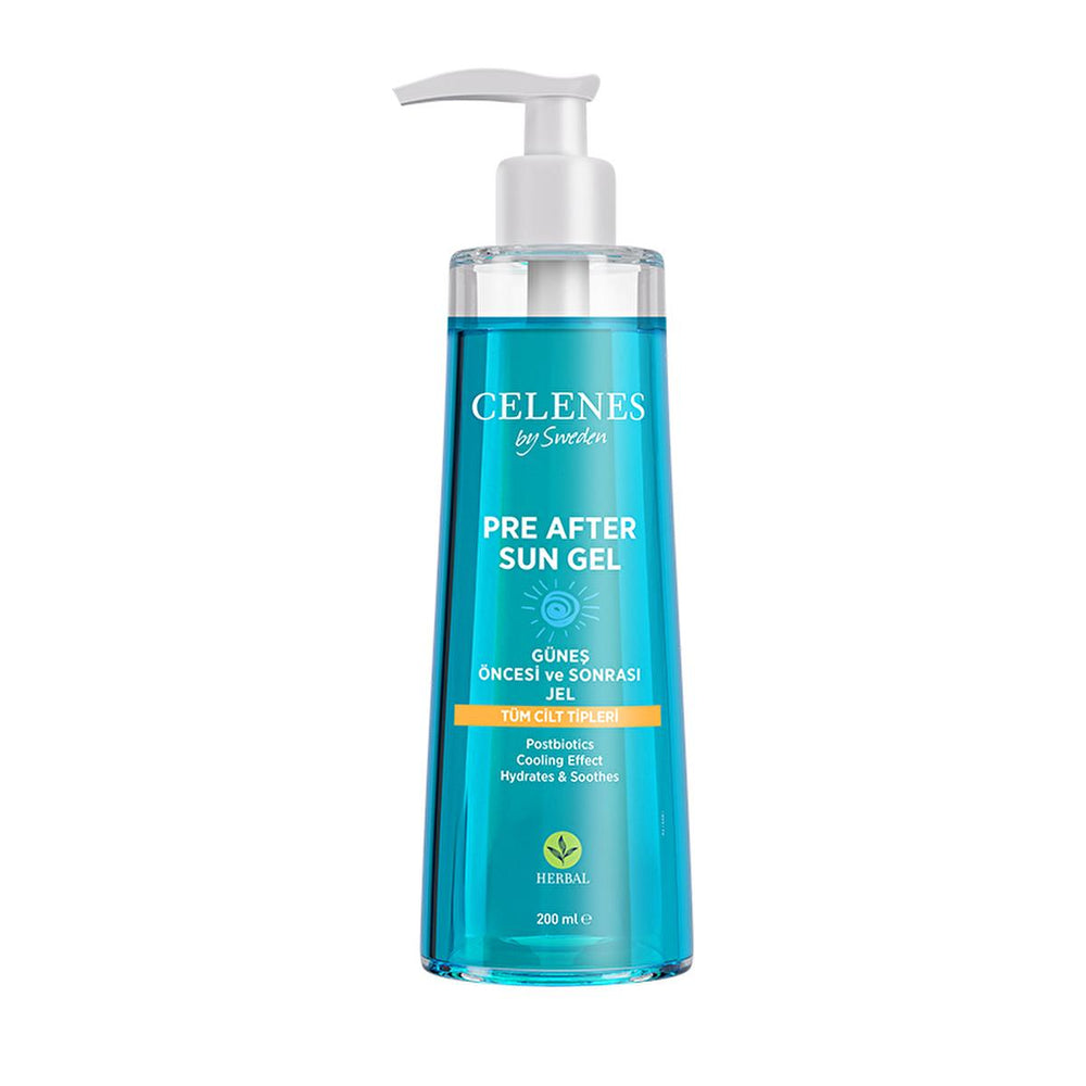 Celenes Herbal Sun Care Gel: Cooling & Moisturizing Postbiotic Sunburn Relief - Refreshing Sun Protection Gel for Sensitive Skin Celenes Sun Gel: Cooling Postbiotic Sunburn Relief & Sun Protection sun gel, after sun care, sunscreen, postbiotic skincare, cooling gel, sunburn relief, sun protection gel, moisturizing sun gel, refreshing sun gel, Celenes sun gel, sun care, moisturizing gel, cooling sensation, skin regeneration, heat protection, skin tension reduction, sensitive skin, redness relief, inflammatio