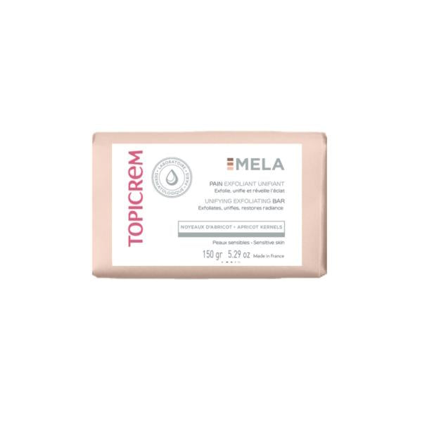 topicrem mela unifying exfoliating bar on white background, Topicrem exfoliating bar with apricot seed powder Topicrem Mela Unifying Exfoliating Bar - Gentle Cleanser | 150g Topicrem Mela Exfoliating Bar - Gentle Cleanser | 150g topicrem, exfoliating-bar, sensitive-skin, gentle-cleanser, apricot-seed-powder, skincare, exfoliation, face-care, ai-generated, unifying-bar