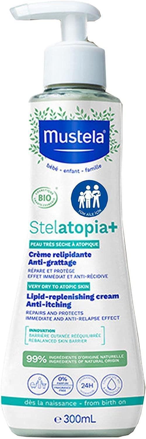 Mustela Stelatopia Lipid Replenishing Cream for Dry Skin - Natural, Vegan, and Fragrance-Free Moisturizer for Babies and Adults - image 2