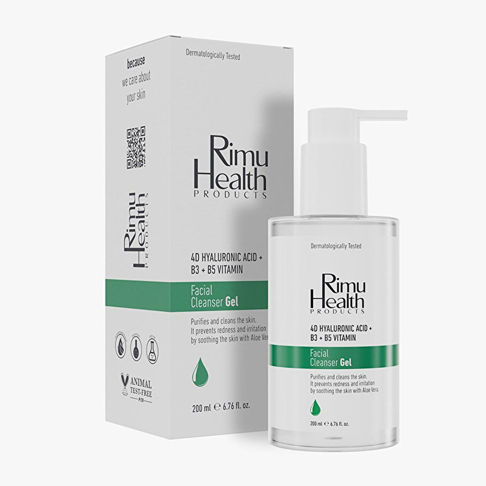 Rimu Health: Gentle Facial Cleansing Gel for Oily & Combination Skin - Hydrating, Barrier Repair, Acne & Sebum Control - Aloe Vera & Niacinamide Rimu Health Facial Cleansing Gel - Oily/Combo Skin - Hydrate & Repair facial cleansing gel, oily skin cleanser, combination skin cleanser, skin barrier repair, hydrating face wash, acne face wash, sebum control cleanser, niacinamide cleanser, aloe vera face wash, face wash, cleanser, oily skin, combination skin, acne prone skin, sebum balance, niacinamide, aloe ver