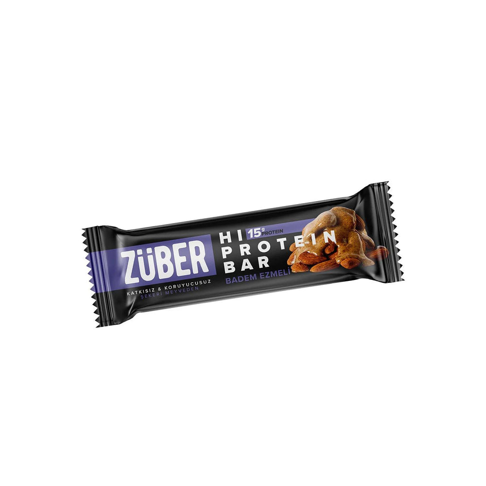 Zuber Almond High Protein Bar for Clean Energy 45g