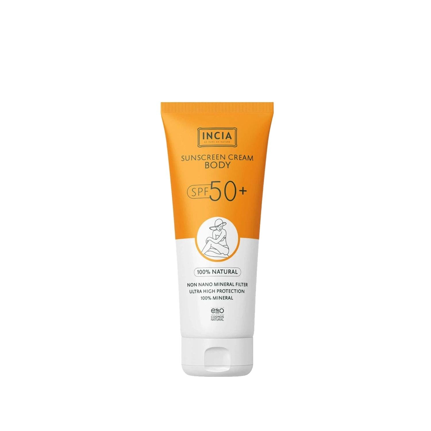 INCIA Natural Sunscreen for Body 50+ SPF - 100% Organic &amp; Chemical-Free, 5.07 fl oz INCIA Natural Sunscreen 50+ SPF - 100% Organic Natural Sunscreen, Organic Sunscreen, High SPF Sunscreen, Body Sunscreen, Chemical-Free Sunscreen, Natural Skincare, Organic Skincare, Sun Protection, Sunscreen for Sensitive Skin, Eco-Friendly Sunscreen, Reef-Safe Sunscreen