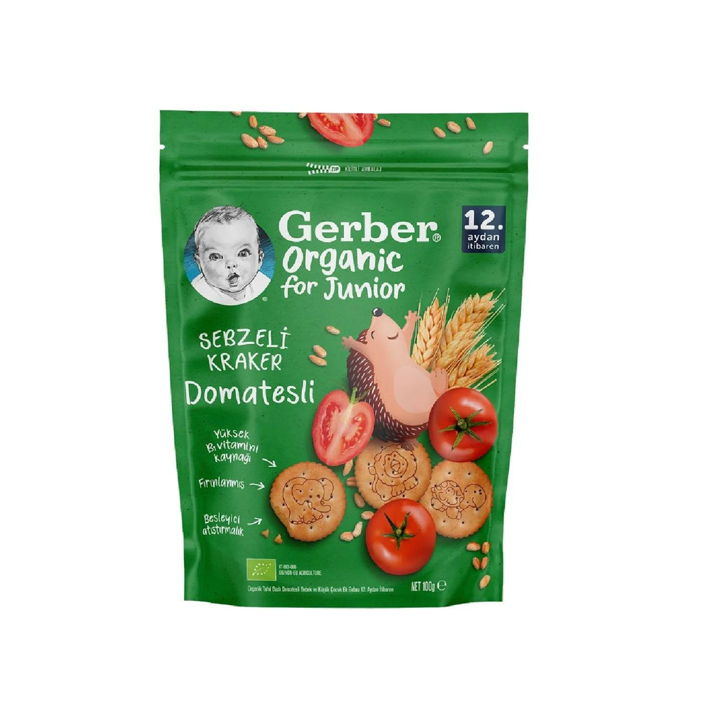 Gerber Organic Grain-Based Tomato Vegetable Cracker 100 g
