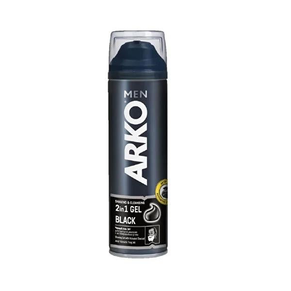 Arko Men Black Jel Shaving Gel for Men - 200ml Activated Charcoal Dual-Purpose Formula Arko Men Black Jel Shaving Gel for Men shaving gel for men, activated charcoal shaving gel, dual-purpose shaving product, men's grooming products, Arko Men Black Jel, grooming essentials, shaving products for men, activated charcoal benefits, men's skincare, black shaving gel, 200ml shaving gel