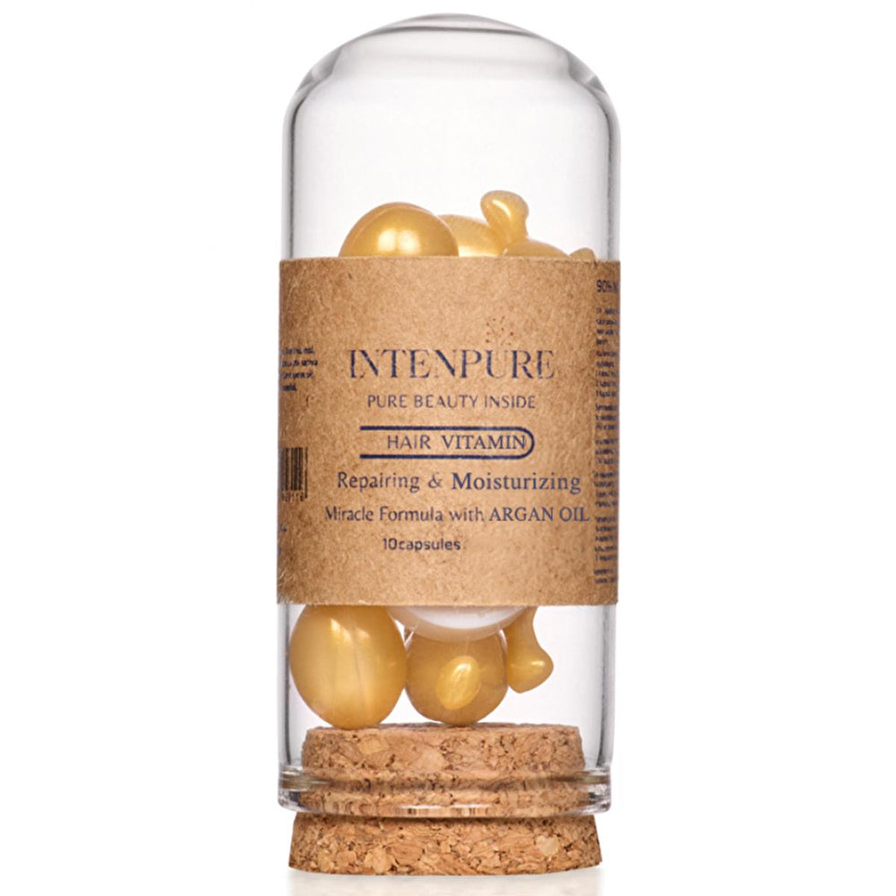Intenpure Hair Vitamin Capsules - Intensive Hair Repair & Nourishment for Damaged Hair - Hair Mask