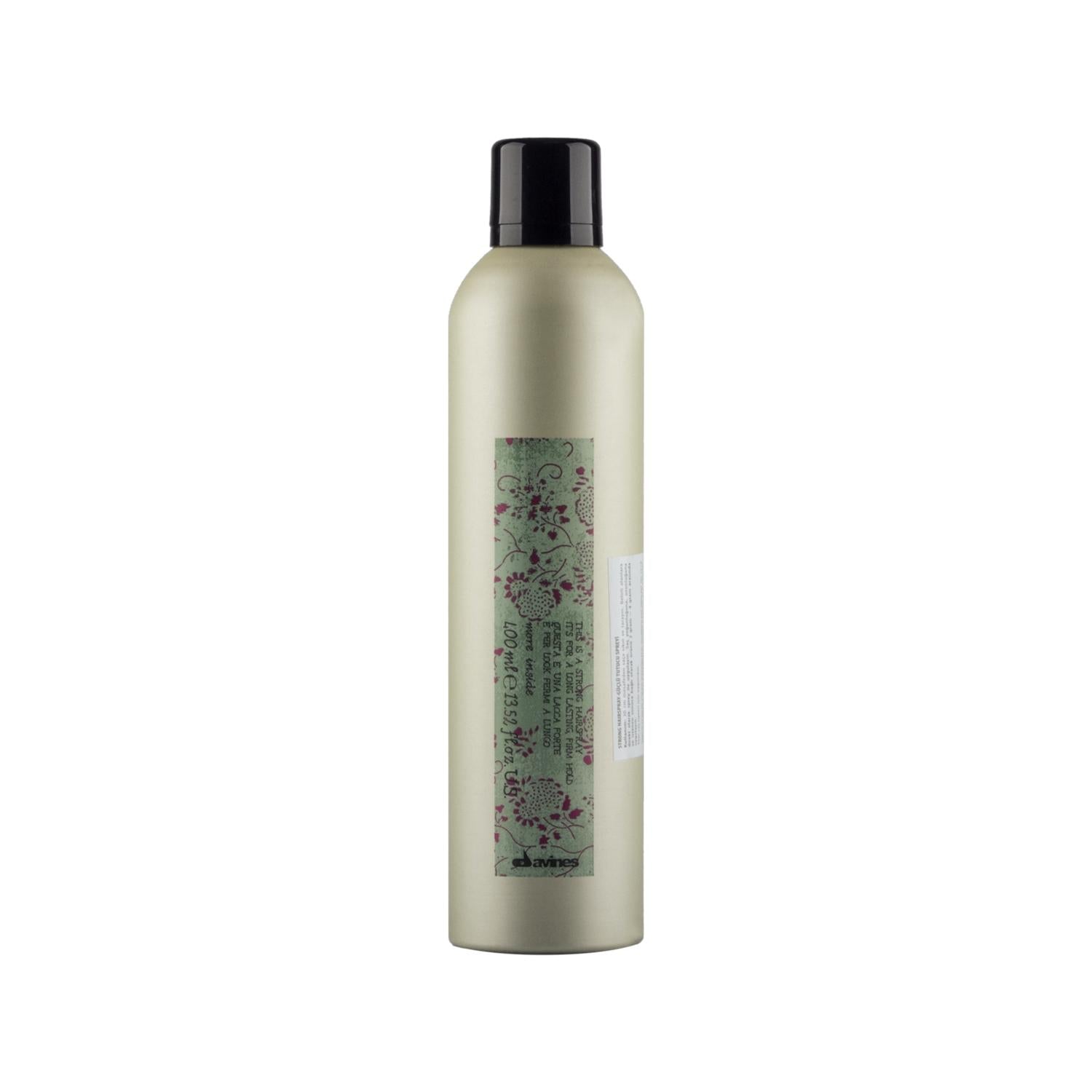 Davines Strong Hold Hair Spray 400ml - Long-Lasting Styling for Various Hairstyles Davines Strong Hold Hair Spray 400ml - Long-Lasting Hold Hair Spray, Strong Hold Hair Spray, Davines Hair Spray, 400ml Hair Spray, Long-lasting Hairstyling, Hair Styling Products, Davines, Hair Care, Styling Products, Long-lasting Hold, Versatile Styling, Value for Money, Hair Styling Solutions