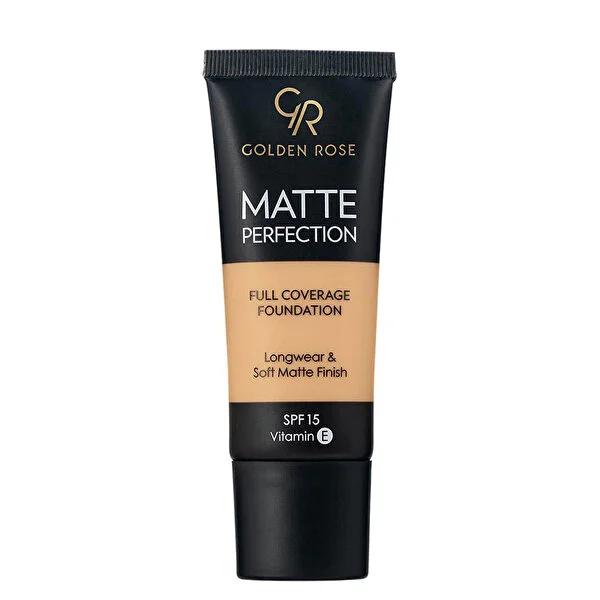 Golden Rose Matte Perfection Foundation - Long-Lasting, High Coverage, SPF 15 - Suitable for All Skin Types Golden Rose Matte Foundation - Long Lasting & SPF 15 matte foundation, long-lasting makeup, SPF 15 foundation, antioxidant foundation, Golden Rose Matte Perfection, foundation makeup, high coverage foundation, natural finish foundation, anti-aging foundation, everyday makeup, cosmetics for all skin types