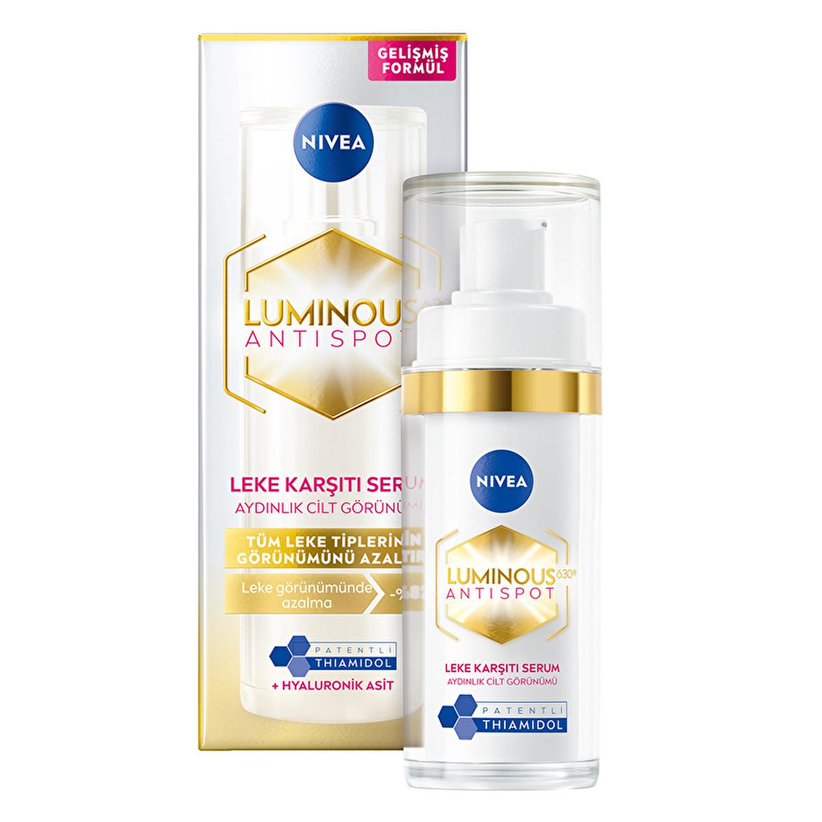 Nivea Luminous630 Anti-Spot Serum for Face - Reduces Dark Spots, Hydrates Skin Nivea Luminous630 Anti-Spot Serum - Reduces Dark Spots Nivea Luminous630, Anti-spot serum, Thiamidol, Dark spot correction, Skincare for hyperpigmentation, Face serum, Skincare, Hyperpigmentation treatment, Sensitive skin friendly, Hydrating serum