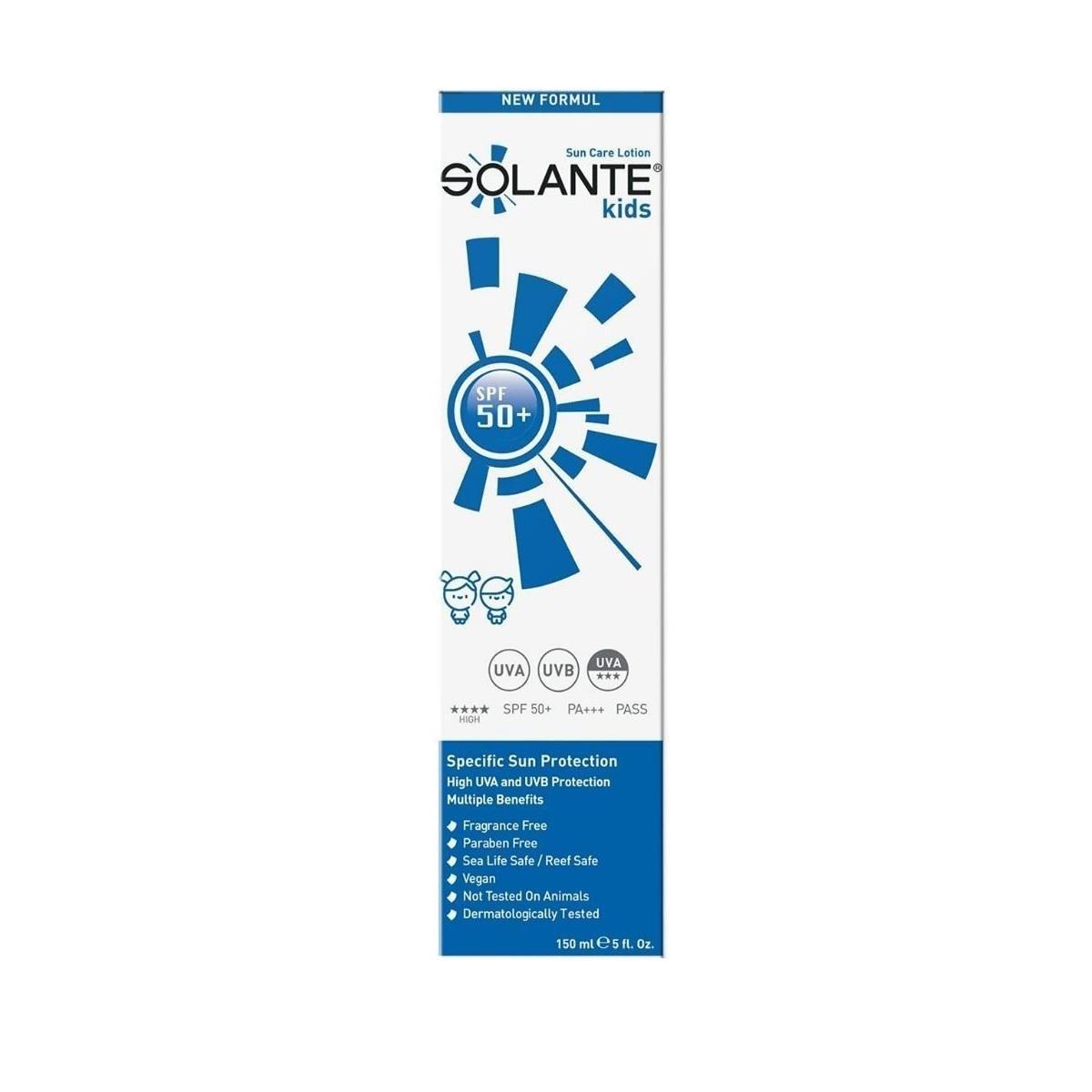 solante kids sunscreen lotion bottle, child applying solante sunscreen lotion Solante Kids Sunscreen Lotion - SPF 30 | 150ml Solante Kids Sunscreen Lotion - SPF 30 | 150ml solante-kids-sunscreen, sunscreen-lotion, spf-30, children-skin-care, sensitive-skin, outdoor-activity, water-resistant, sun-protection, ai-generated, parents-essentials