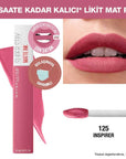 Maybelline New York Super Stay Matte Ink Liquid Lipstick - Long-Lasting, Smudge-Proof, 16 Hours of Wear Maybelline Super Stay Matte Ink Liquid Lipstick - 16 Hours liquid lipstick, matte lipstick, long-lasting lip color, Maybelline Super Stay Matte Ink, smudge-proof lipstick, cosmetics, makeup, lip care, beauty products, durable lip color, wide range of shades