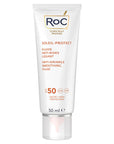 RoC Anti-Wrinkle Sunscreen SPF50+ - Hyaluronic Acid Face Sunscreen for UVA UVB Protection & Youthful Skin | 50ml RoC Anti-Wrinkle SPF50+ Sunscreen: Youthful Skin & Sun Protection anti-wrinkle sunscreen, SPF50+ sunscreen, hyaluronic acid sunscreen, sunscreen for wrinkles, broad spectrum sunscreen, UVA UVB protection, anti-aging sunscreen, daily sunscreen, face sunscreen, sun protection, anti-wrinkle, SPF50+, hyaluronic acid, UVA protection, UVB protection, broad spectrum, anti-aging, daily use, face, sun, sk
