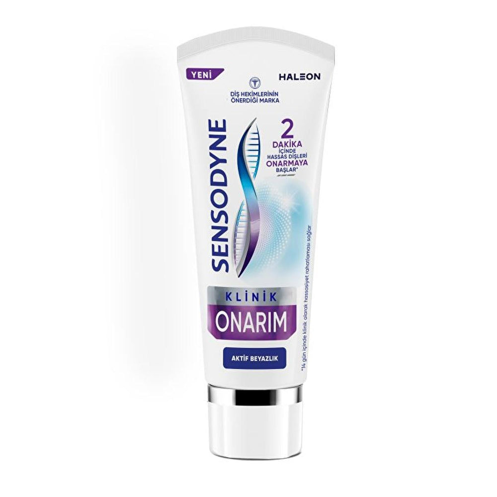 Sensodyne Sensitive Teeth Toothpaste - Klinik Onarım, Aktif Beyazlık, 2.54 fl oz - view 2