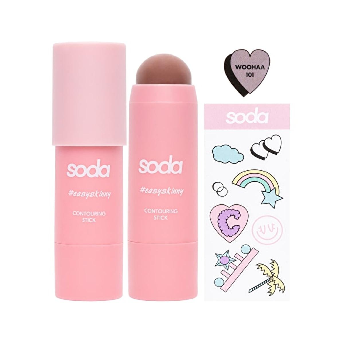 Soda Kontür 101 Woohaa Contouring Stick - Easy Makeup Contouring for Enhanced Facial Features Soda Contouring Stick - Easy Makeup Contouring contouring stick, makeup contouring, face contouring, contour makeup, soda contouring stick, easy makeup, natural finish, customizable contouring, beauty essentials, makeup for beginners, on-the-go makeup, professional-looking contour