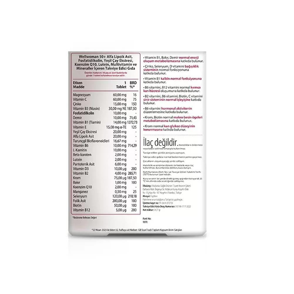 Wellwoman 50+ Multivitamin - 30 Tablets | Vitabiotics - image 5