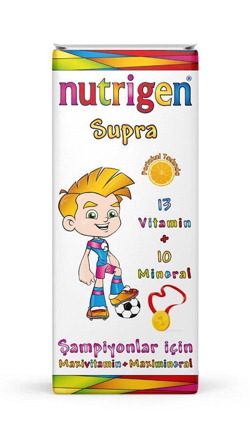 Nutrigen Supra Syrup 200ml - Comprehensive Multivitamin & Mineral Supplement for Adults - Vitamin & Supplement