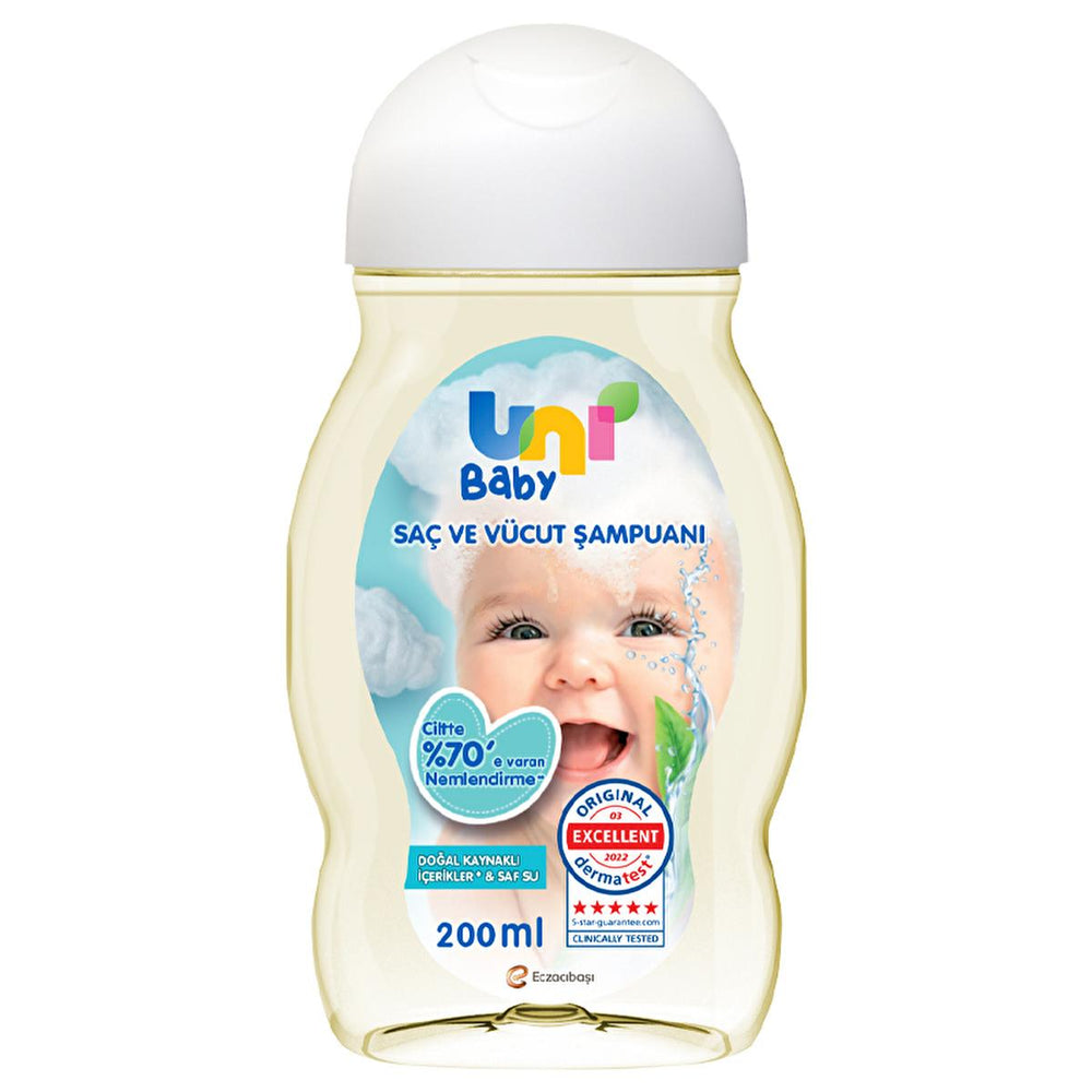 Uni Baby Shampoo - Natural, Hypoallergenic & Moisturizing Baby Hair & Body Wash - Shampoo