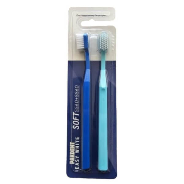 Pakdent Easy White 5560 Soft Toothbrush Duo Pack