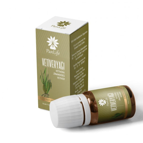 Panlife Vetiver Essential Oil 15 ml - Grounding Woody Scent