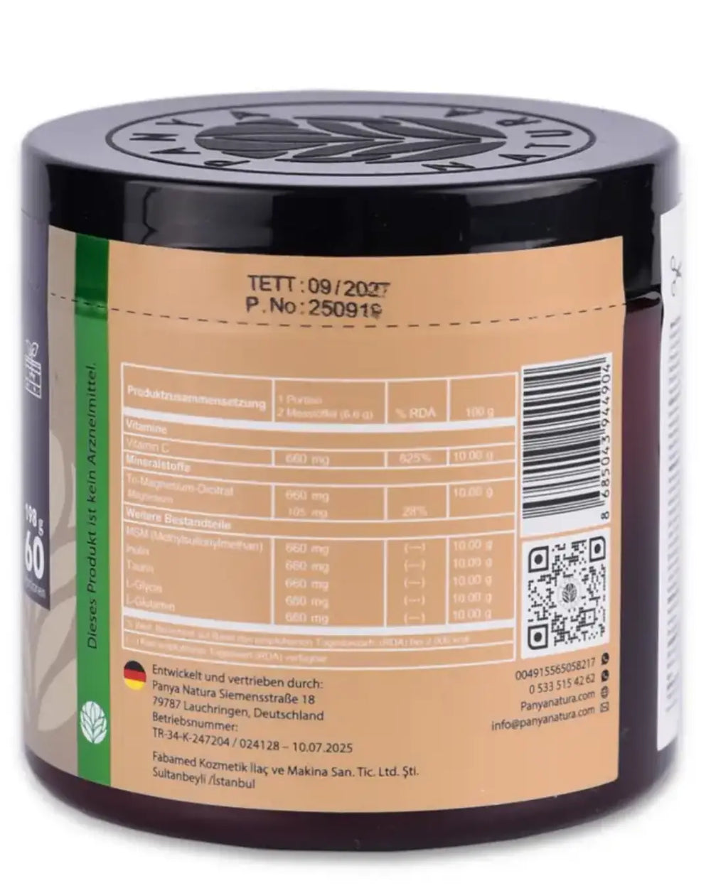 Panya Natura Nova 11 Daily Supplement Powder 60 Servings 198g