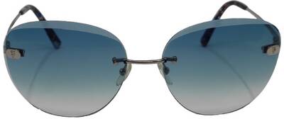Papary Hollywood Blue C10 Grey Metal Gradient Sunglasses