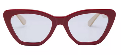 Papary P204 Col 425/06 Red Bone Frame Sunglasses 57mm