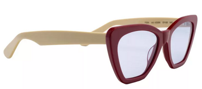 Papary P204 Col 425/06 Red Bone Frame Sunglasses 57mm