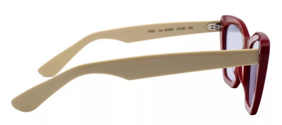 Papary P204 Col 425/06 Red Bone Frame Sunglasses 57mm