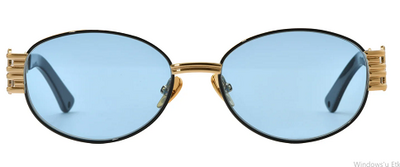 Papary P606 Col 331 Black and Gold Metal Sunglasses