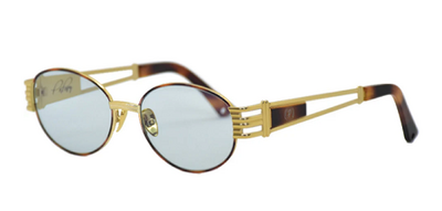 Papary P606 332 Brown Metal Mirrored Sunglasses