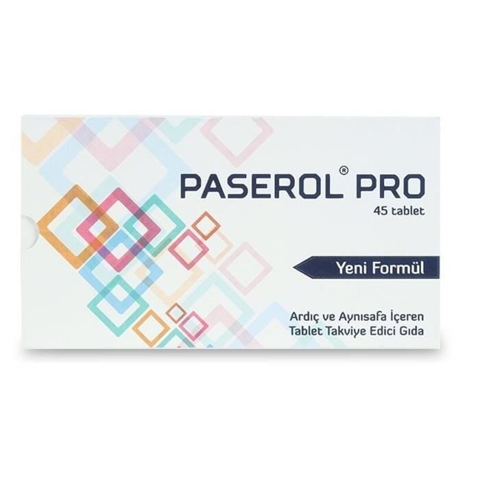 Eroglu Ilac Paserol Pro Dietary Supplement 45 Tablets