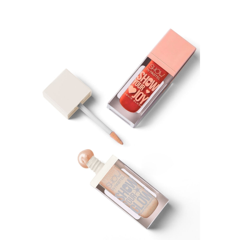 Pastel Liquid Highlighter &amp; Blush Set for Radiant Glow 2-Piece