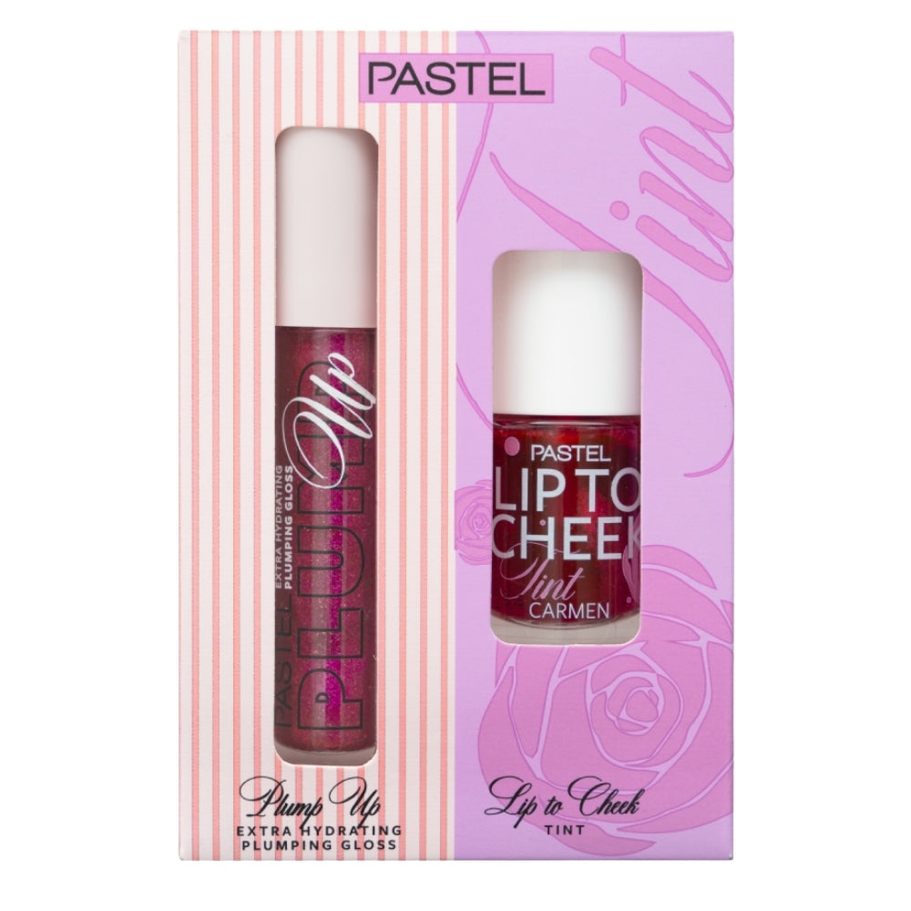 Pastel Plump Up Lip Gloss 207 &amp; Lip To Cheek Tint Set