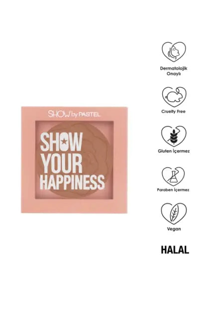 Pastel Show Your Happiness Blush No 208 Cool 4.2g