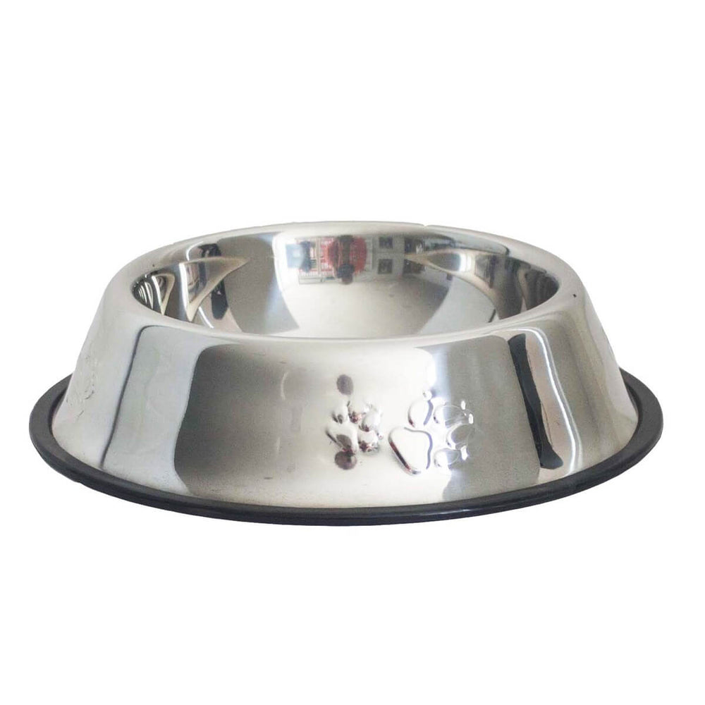 Pet Pretty Paw Pattern Stainless Steel Pet Bowl 16 oz