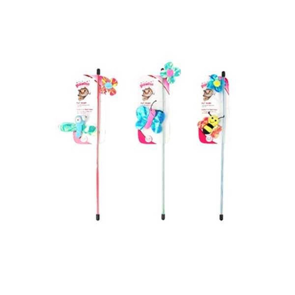 Pawise Bee and Insect Wand Cat Toy for Active Play