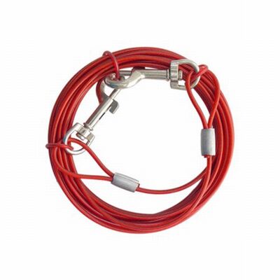 Pawise Dog Garden Tie-Out Cable Durable Outdoor Lead 15ft