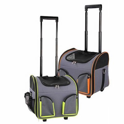 Pawise Rolling Pet Carrier for Cats and Small Dogs 37x27x33cm