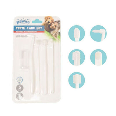 Pawise Dog Dental Care Kit - Teeth Cleaning Set for Dogs