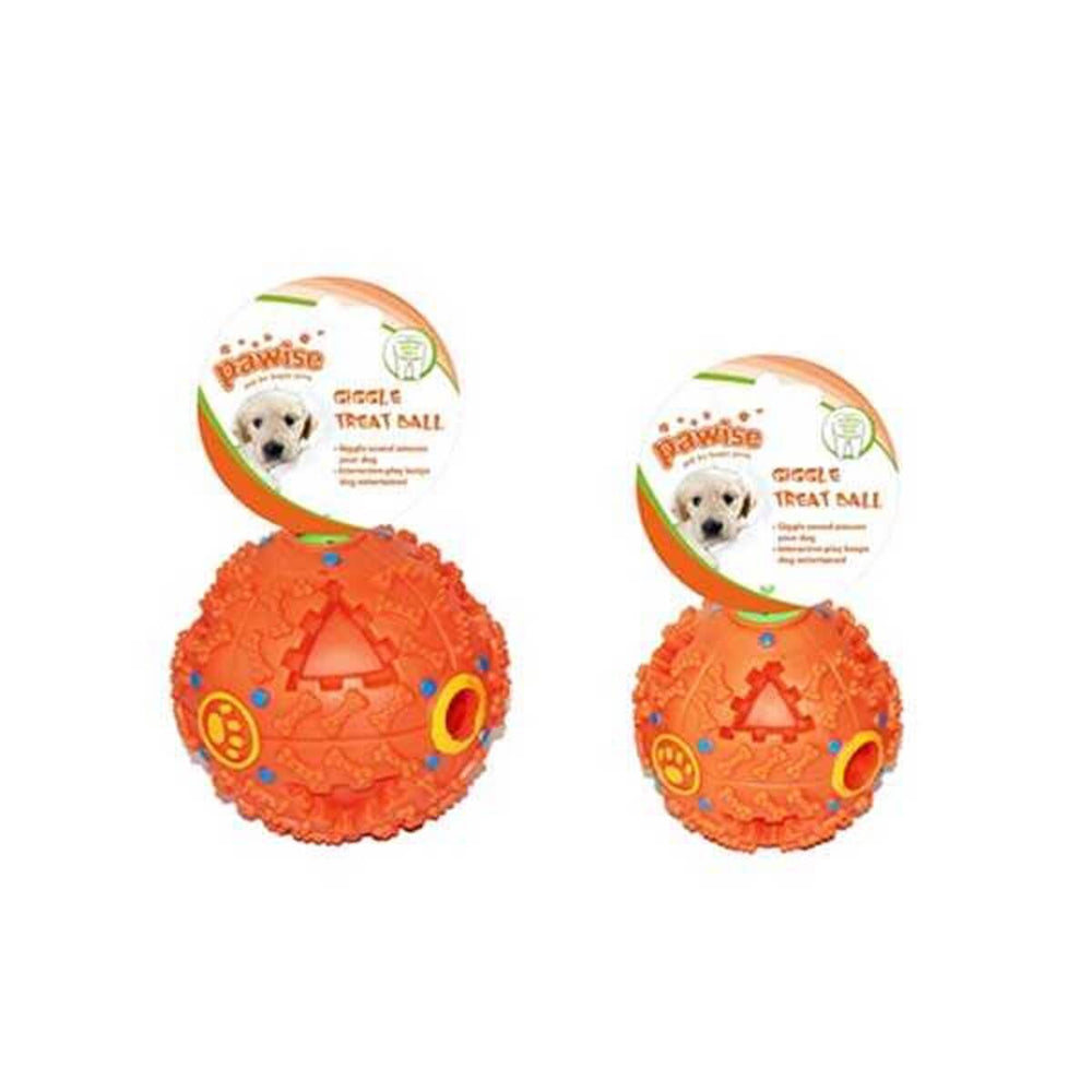 Pawise Giggle Reward Ball Interactive Dog Toy 11.5 cm