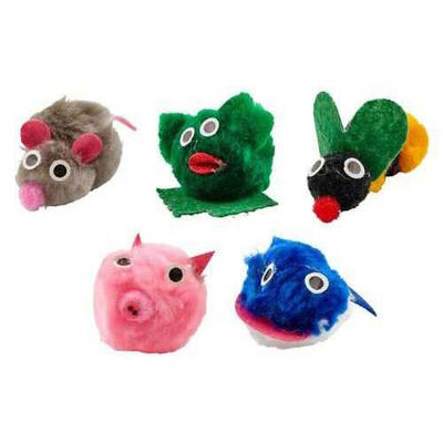 Pawise Mixed Animal Figure Cat Toy Active Play 4.5 cm