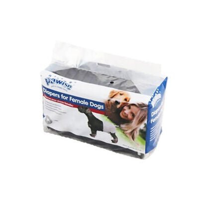 Pawise Small Dog Hygiene Pads Black High Absorbency 12 Count