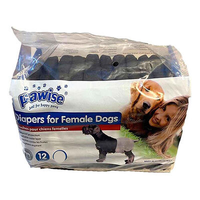 Pawise XL Black Dog Hygiene Pads High Absorbency 12 Count