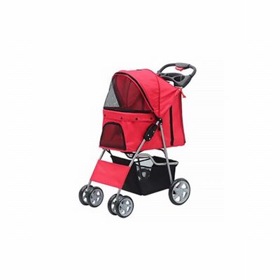 Pawise Dog Stroller Red Foldable Pet Carrier 68x46x100 cm