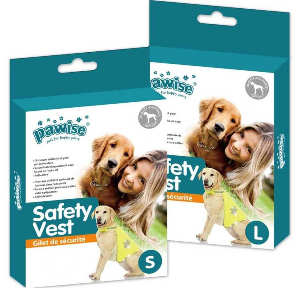Pawise Dog Safety Vest High Visibility Reflective Gear Medium