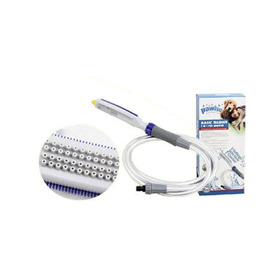 Pawise Dog Washing Brush Tool with Massage Bristles